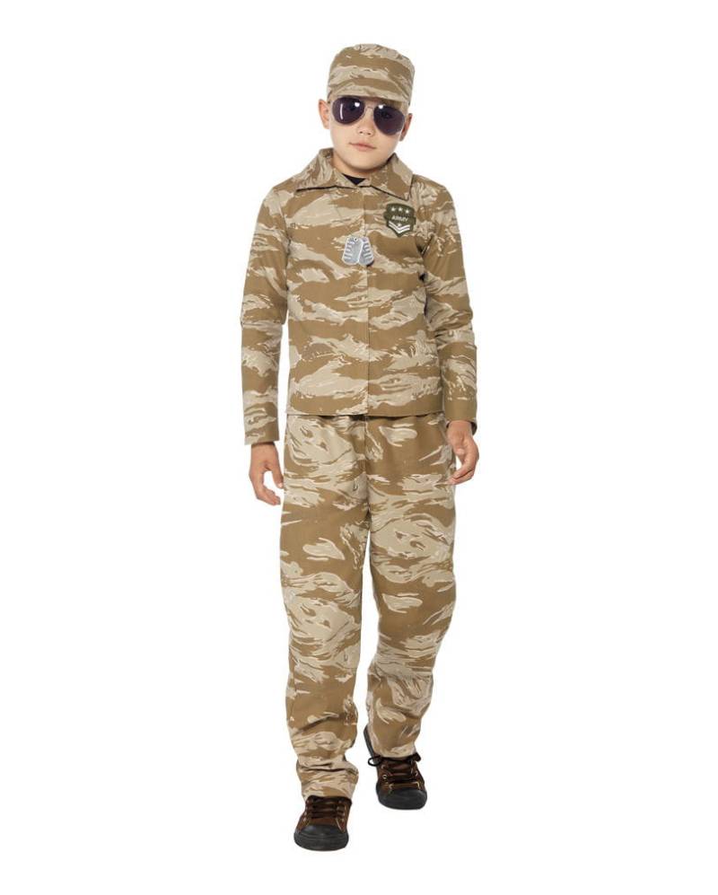 Militärkostüm für Kinder   Militärtarnanzug für Kinder S von Karneval Universe