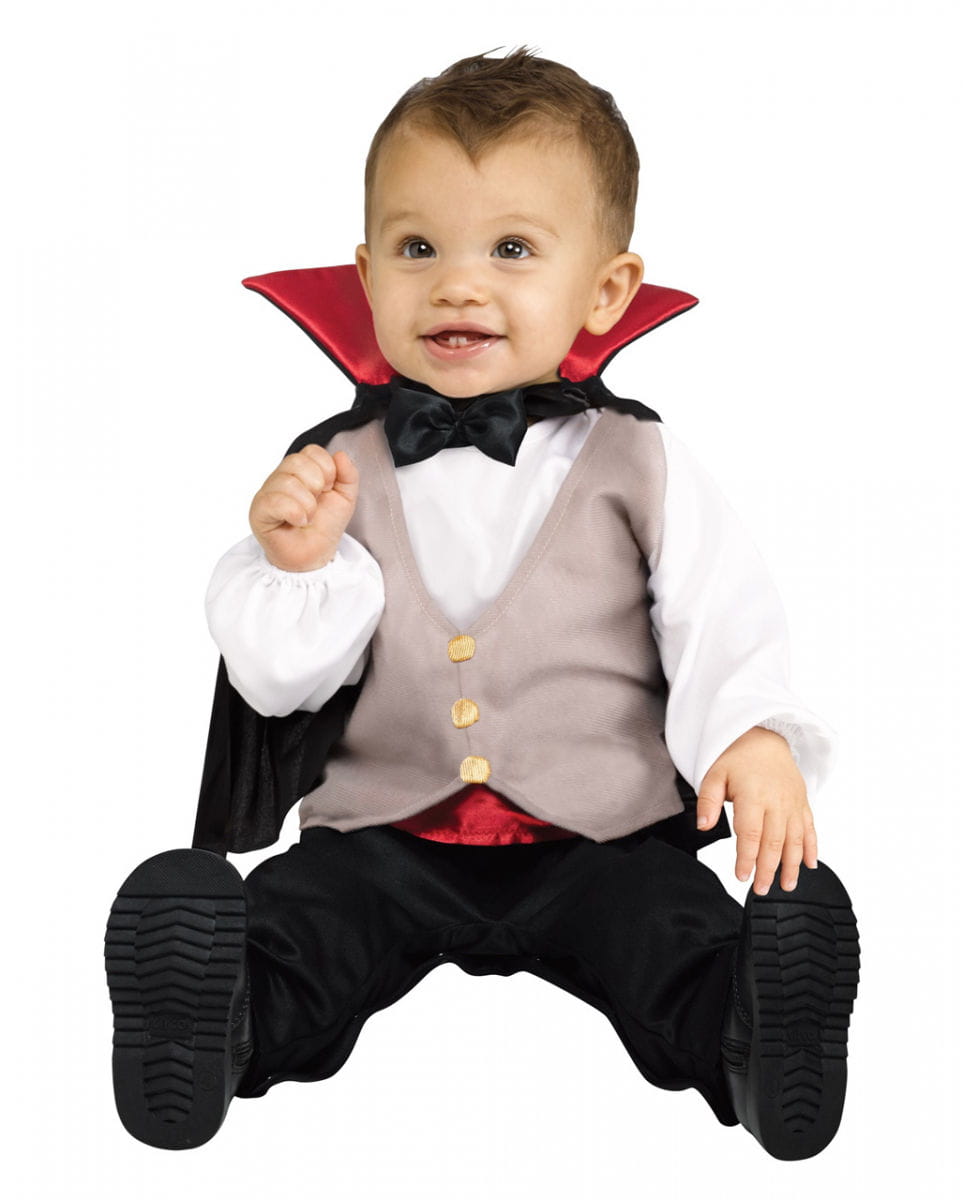 Mini Dracula Babykostüm für Halloween S 6-12 Monate von Karneval Universe