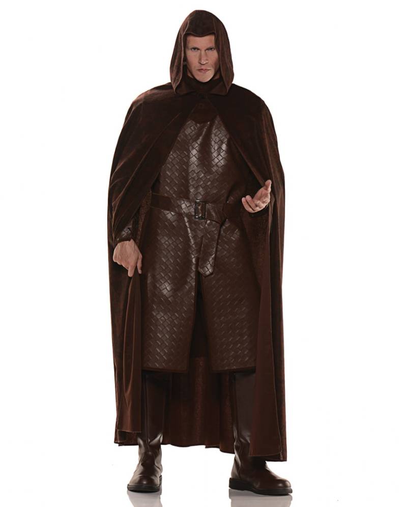 Mittelalter Umhang im Wildleder-Look braun    Historischer Umhang von Karneval Universe