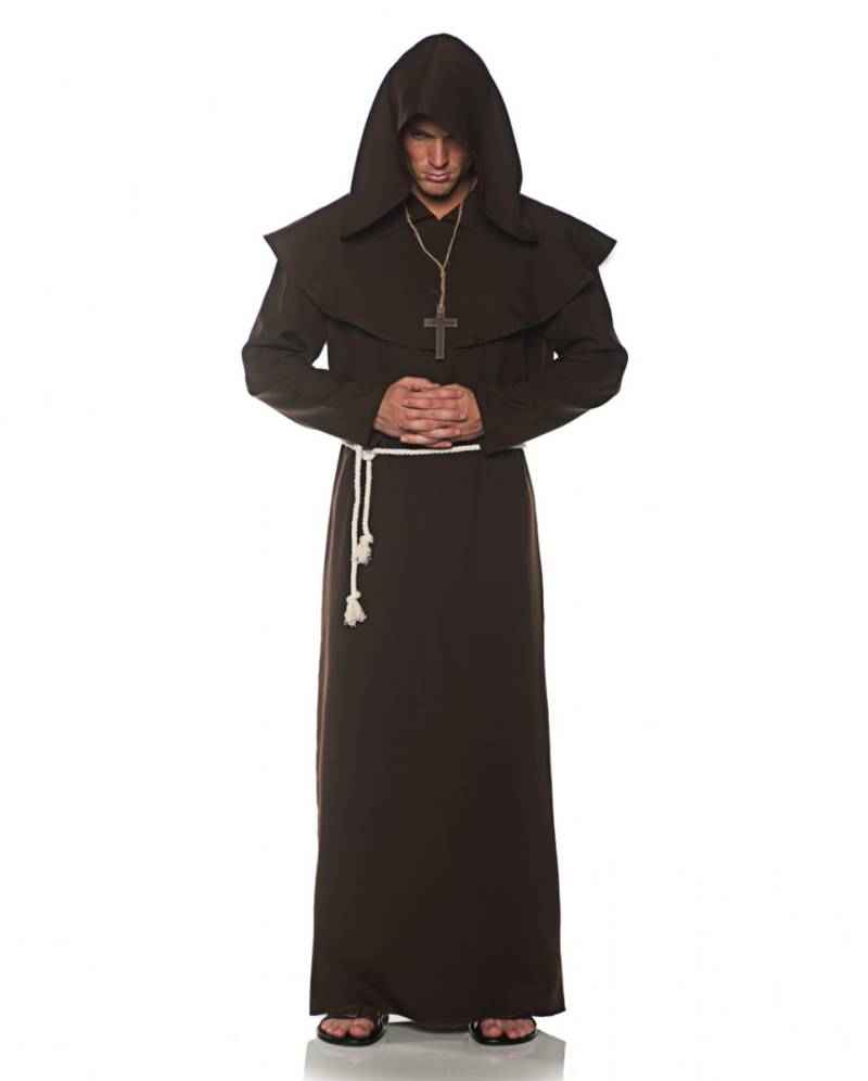 Mönchsrobe Männerkostüm braun  Faschingskostüm XXL von Karneval Universe