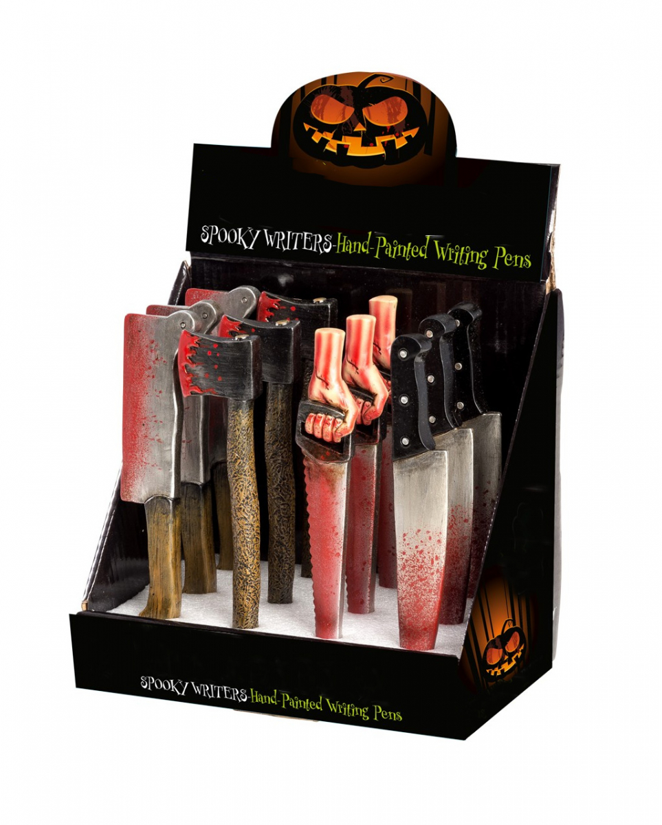 Mordwerkzeug Kugelschreiber für Halloween kaufen von Karneval Universe