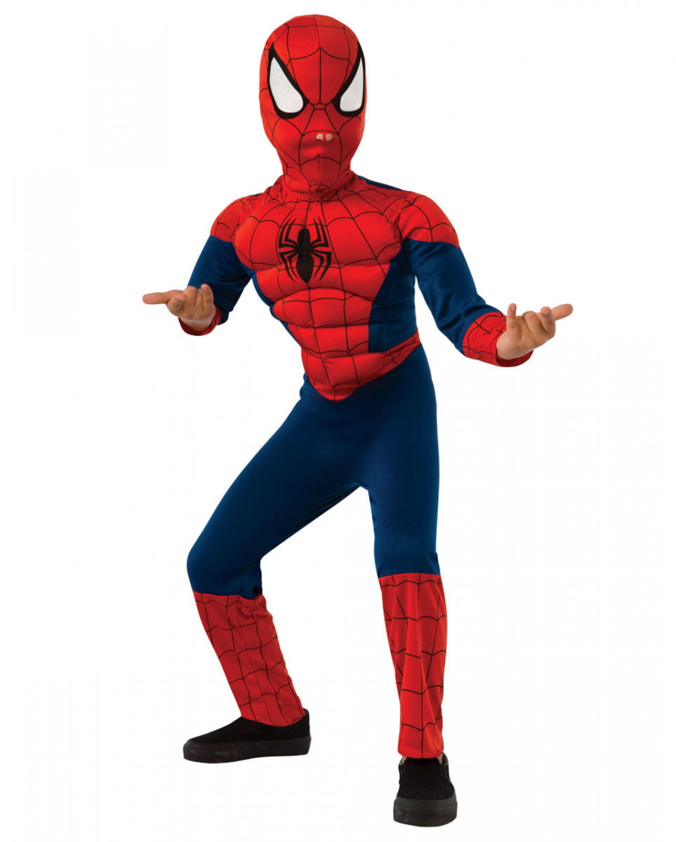 Muskel Kinderkostüm Spider Man für Fasching S von Karneval Universe