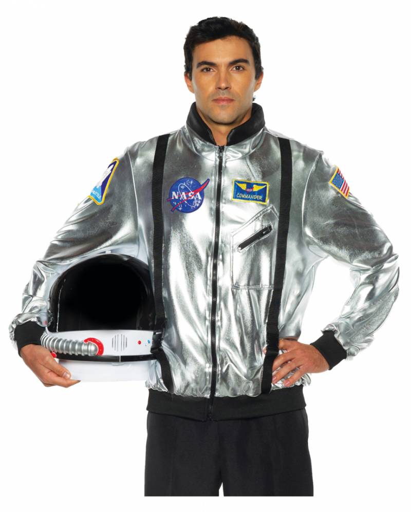 Silberne Astronauten Jacke für Fasching bestellen ✩ XXL von Karneval Universe