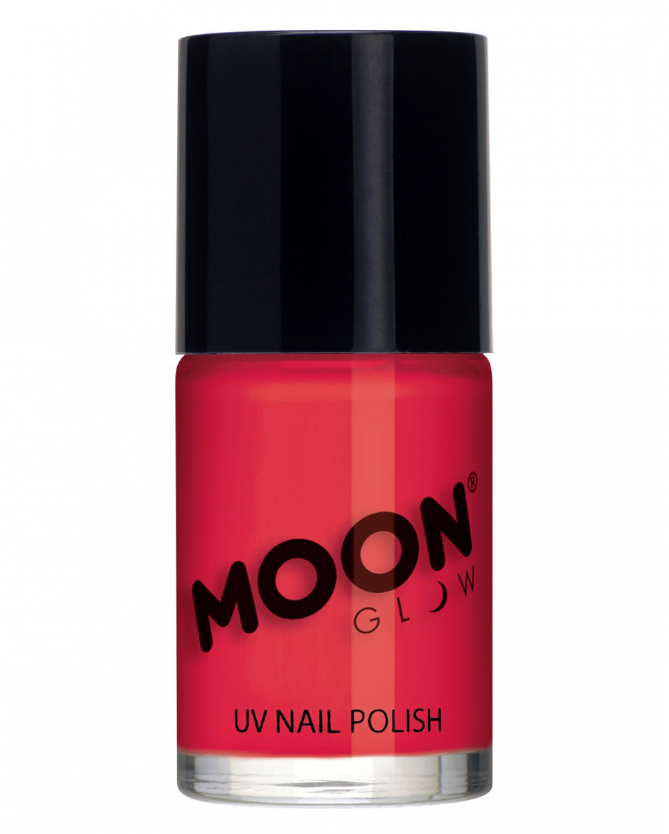 Neon Roter UV Nagellack sls Make-up Accsessoires von Karneval Universe