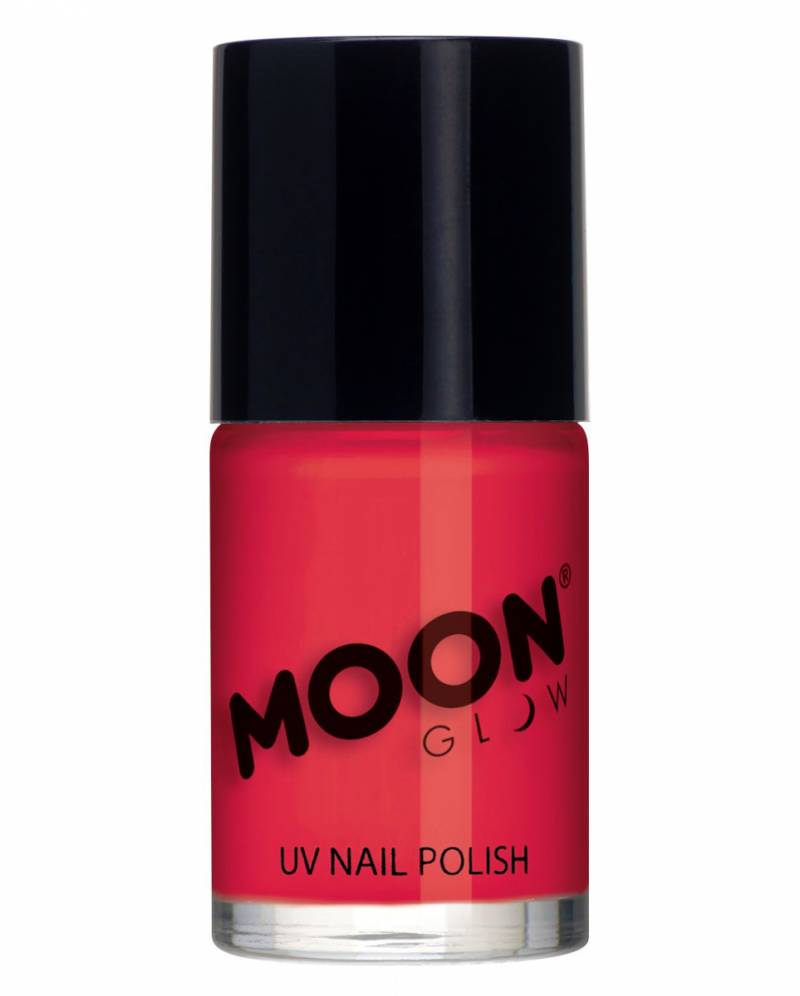 Neon Roter UV Nagellack sls Make-up Accsessoires von Karneval Universe