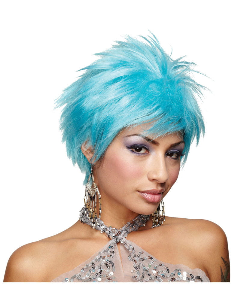 Neonblaue Cosplay Perücke für Karneval Neonblaue Cosplay Perücke für Karneval von Karneval Universe