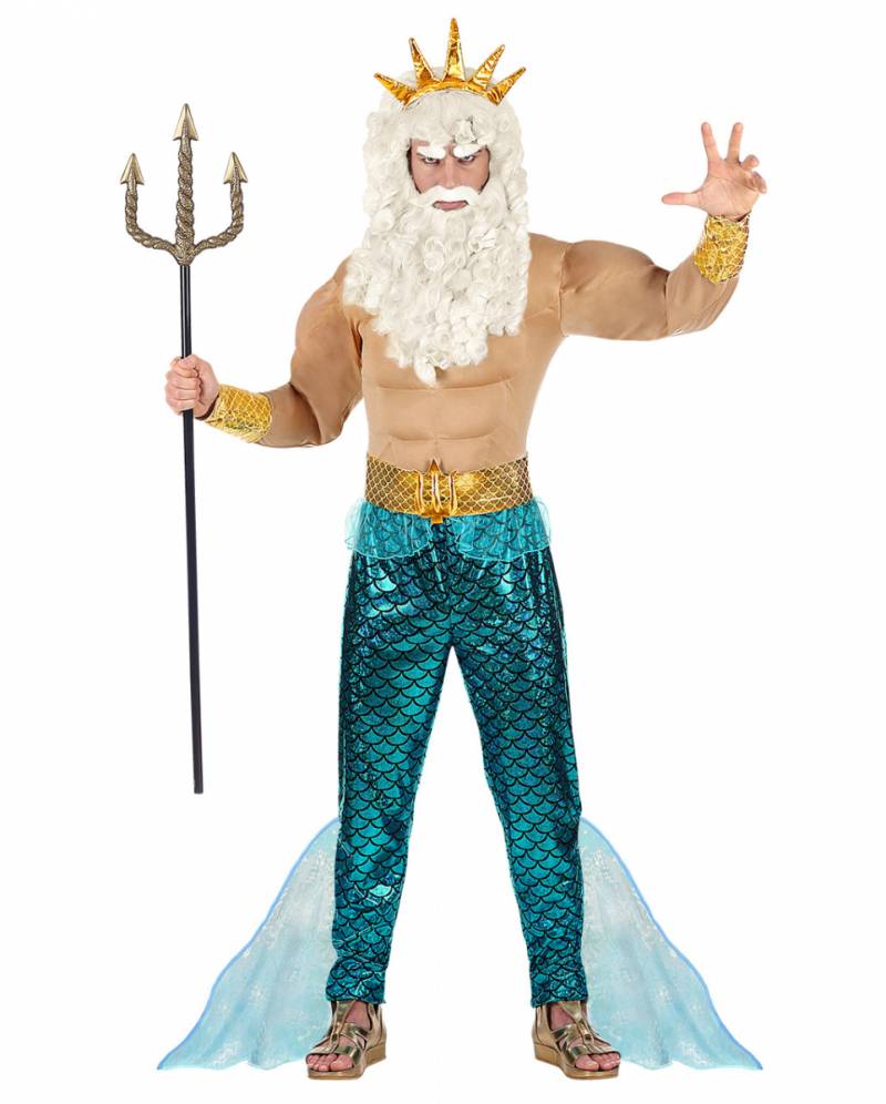 Neptun Muskelkostüm für Fastnacht & Karneval 2XL-56 von Karneval Universe