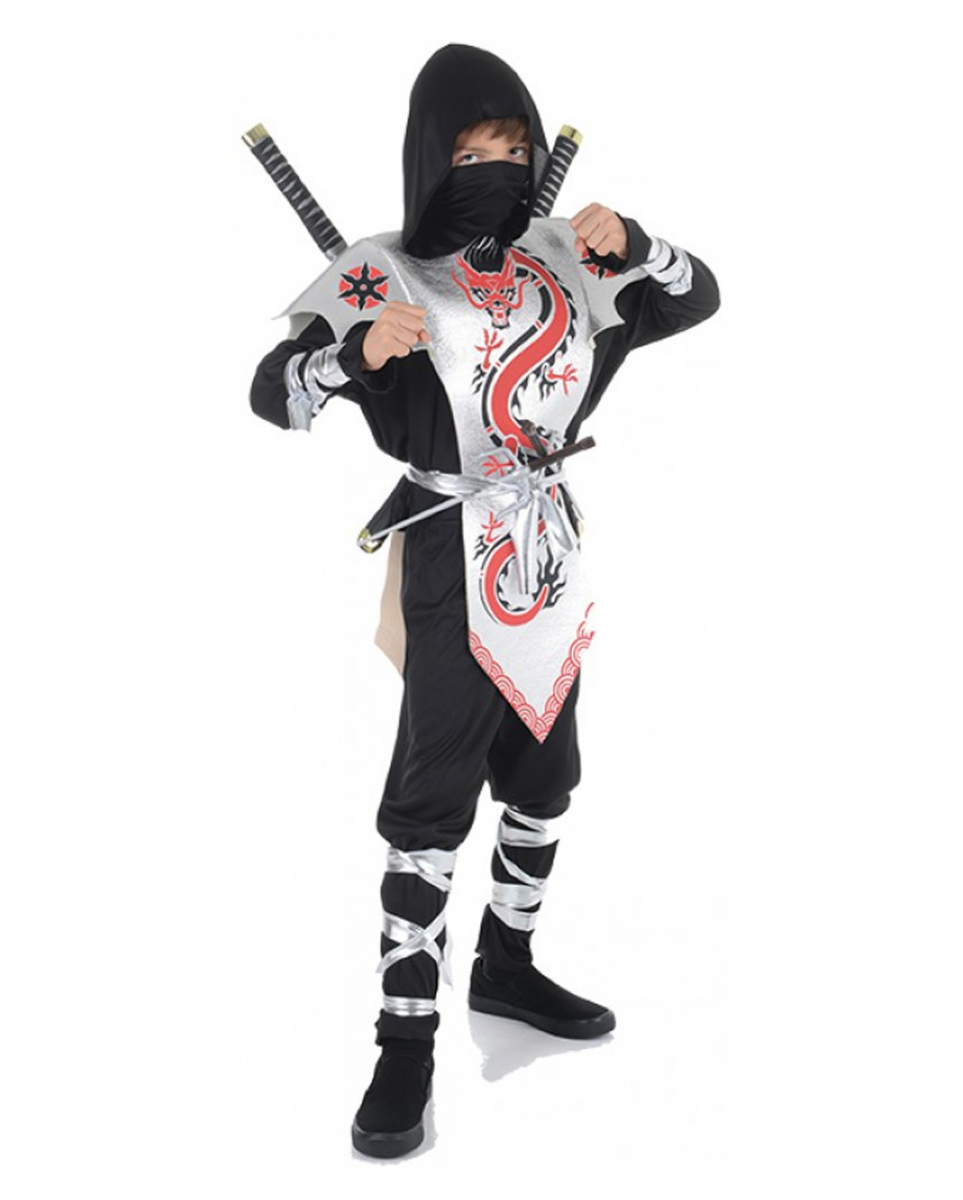 Ninja Kinder Kostüm Deluxe für Fasching & Karneval L (10-12 Jahre) von Karneval Universe