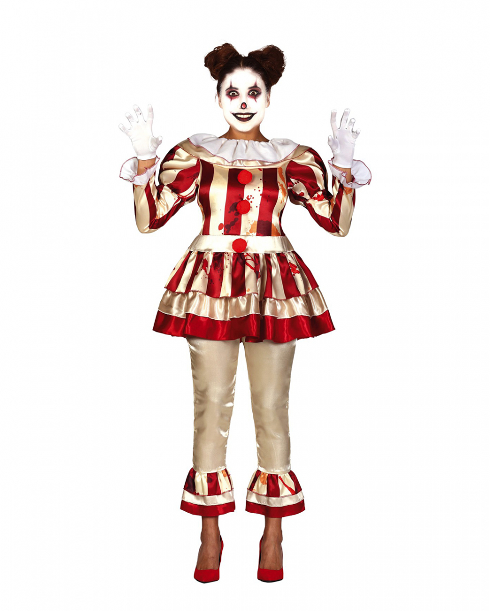 Noble Killer Clown Damen Kostüm für Erwachsene ➤ L von Karneval Universe