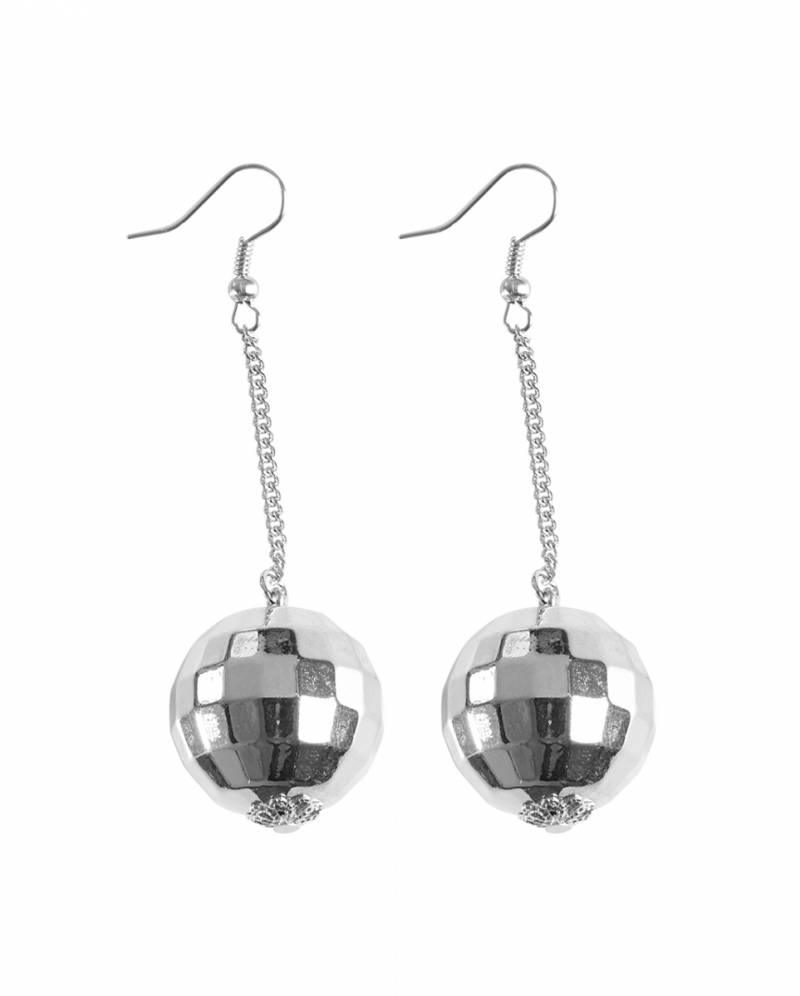 Ohrringe mit Discokugel als Accessoire ✮ von Karneval Universe