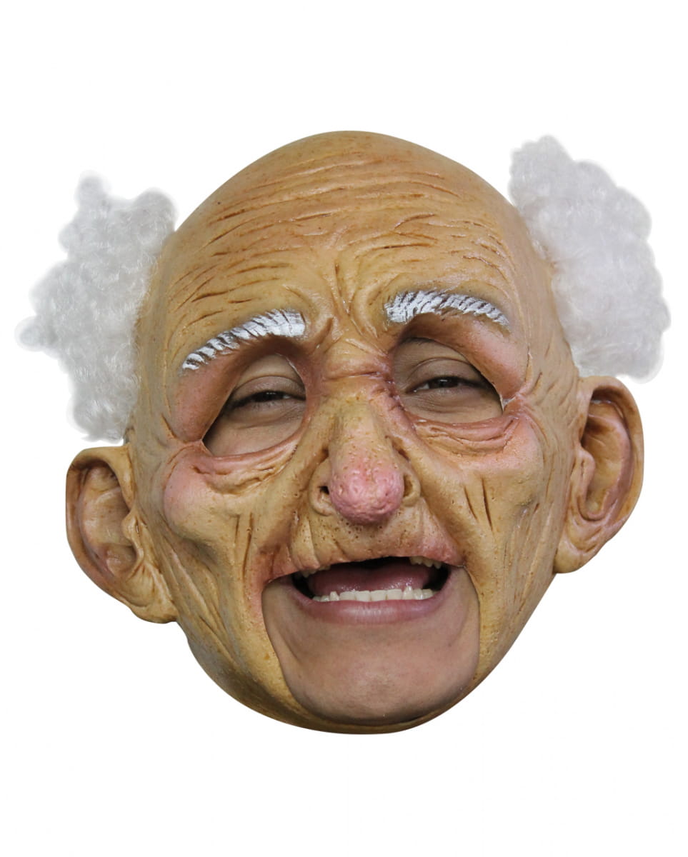 Opa Maske Deluxe  Großvater Maske von Karneval Universe