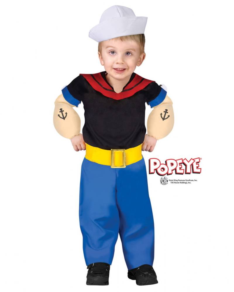 Original Popeye Kleinkinder Kostüm  Popeye Babykostüm L von Karneval Universe