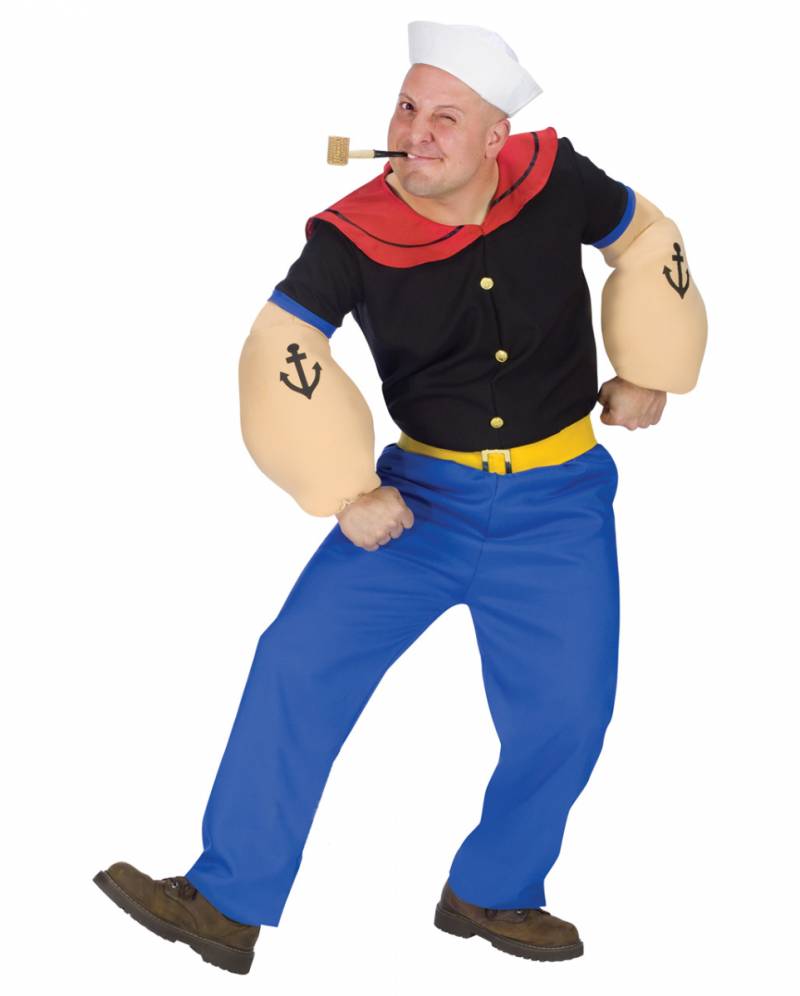 Original Popeye Kostüm ML Seemann  Kostüm von Karneval Universe