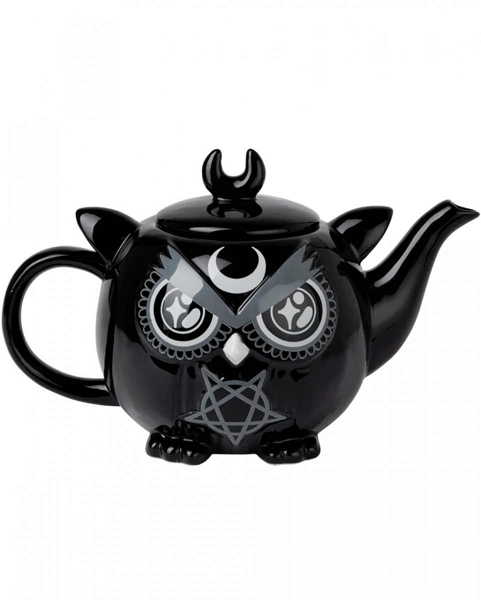 Owl Teekanne KILLSTAR  Gothic Kaffeegeschirr ✔ von Karneval Universe