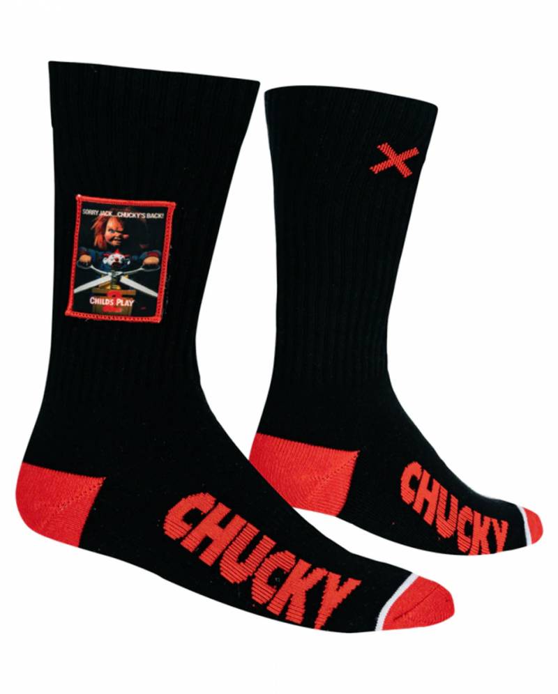 Patch Socken Chucky für Horror Fans von Karneval Universe