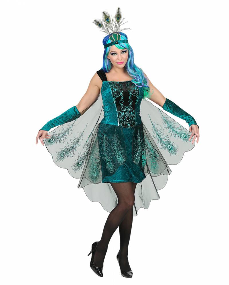 Pfauen Fairy Damenkostüm für Karneval L von Karneval Universe