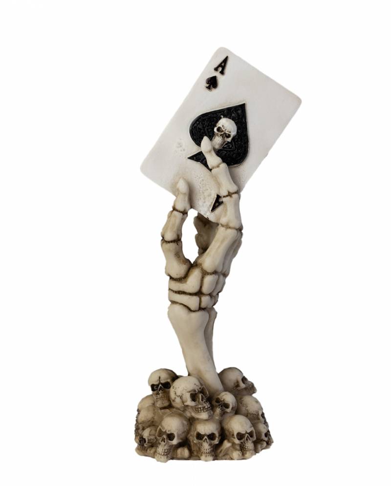Pik Ass Skeletthand 18cm  Skelett Deko von Karneval Universe