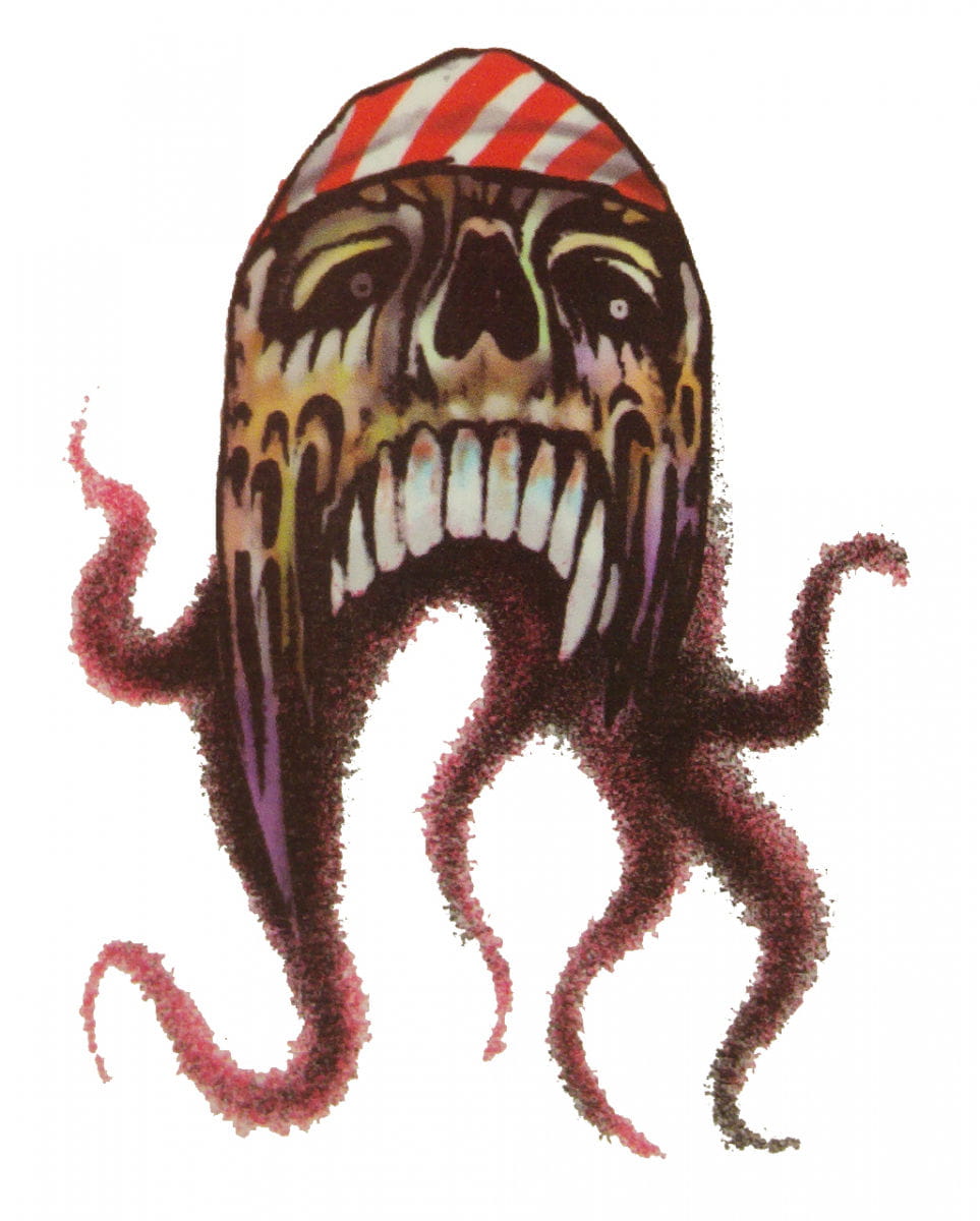 Piraten Tattoo Oktopus   Klebe Tattoo günstig kaufen von Karneval Universe