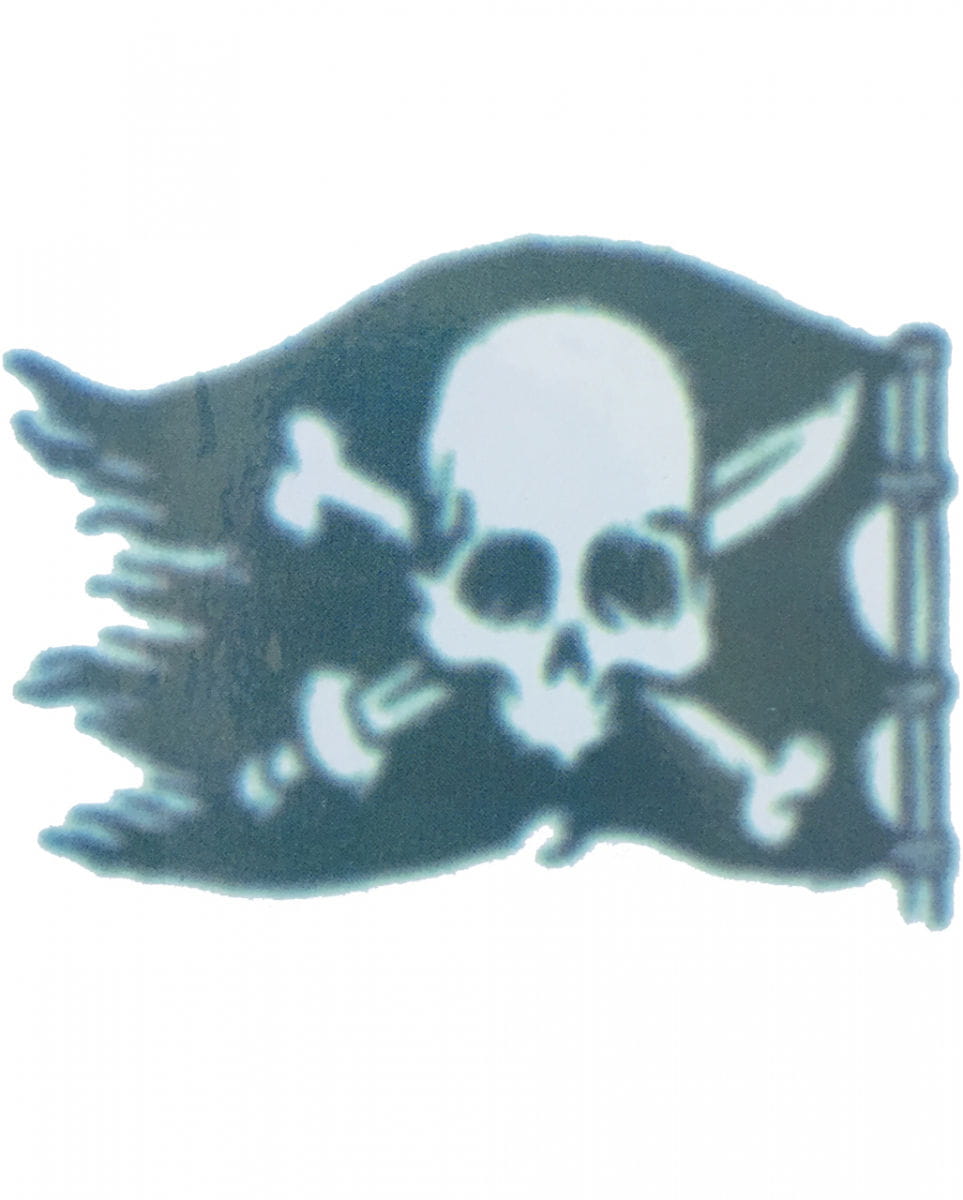 Piratenflaggen Tattoo   Klebe Tattoos für Fasching & Karneval von Karneval Universe