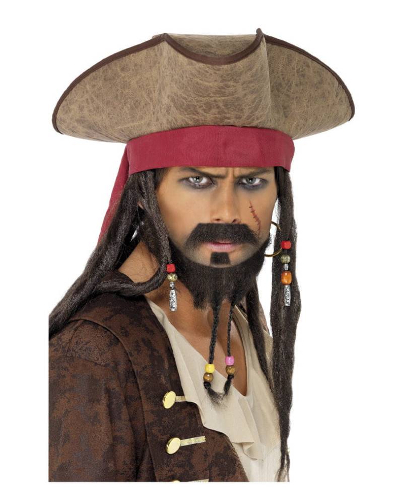 Piratenhut mit Dreadlocks für Karneval & Fasching von Karneval Universe