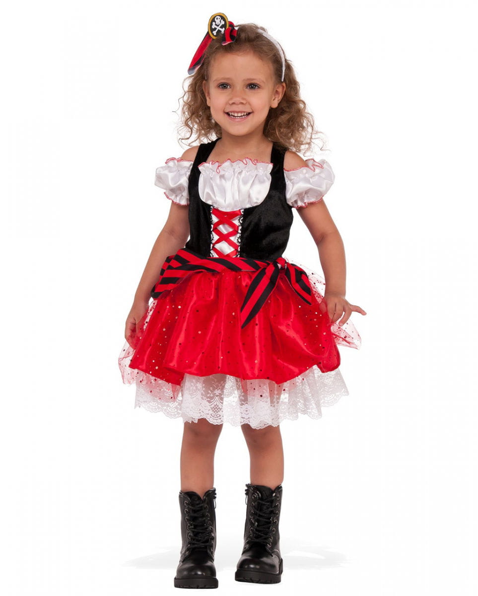 Piratenkostüm für Mädchen als Karnevalskostüm L von Karneval Universe