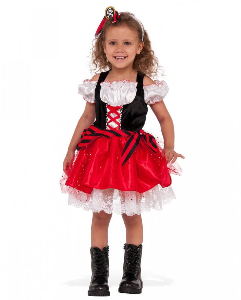 Piratenkostüm für Mädchen als Karnevalskostüm L von Karneval Universe
