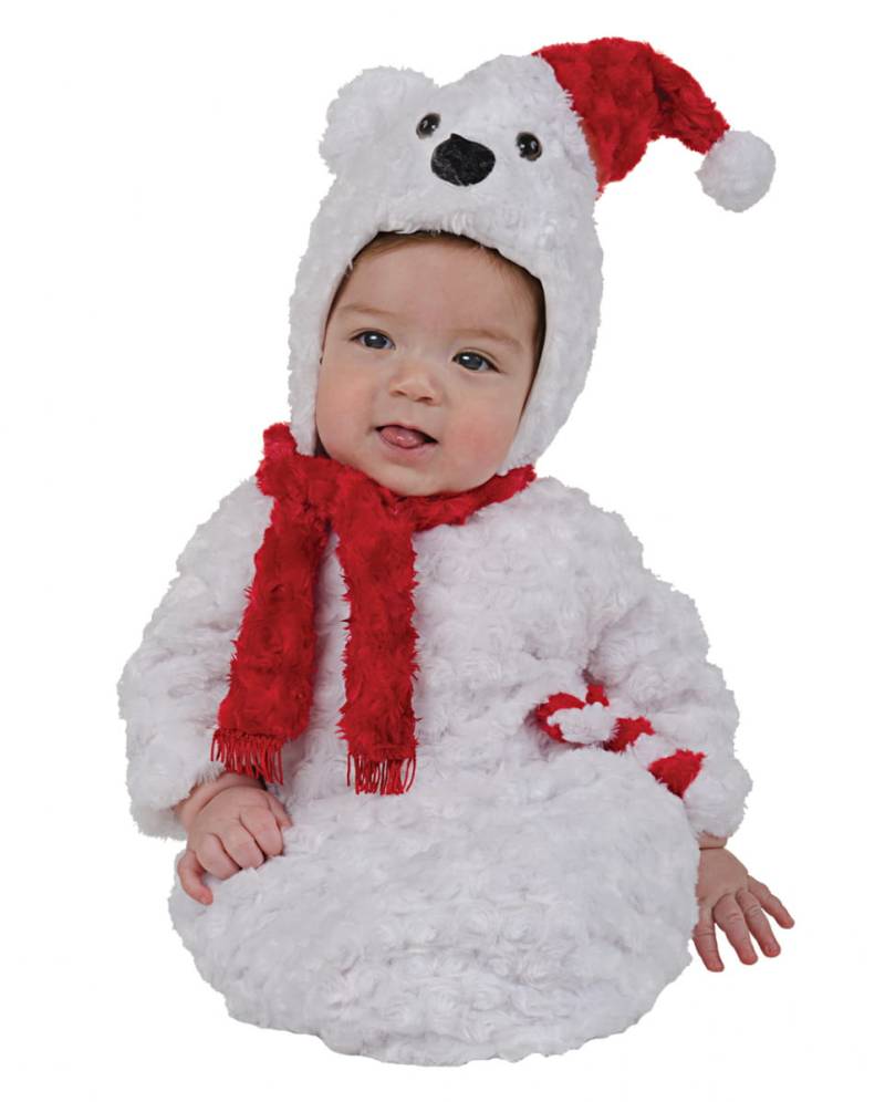 Polarbär Plüsch Babykostüm für Kinderfasching von Karneval Universe