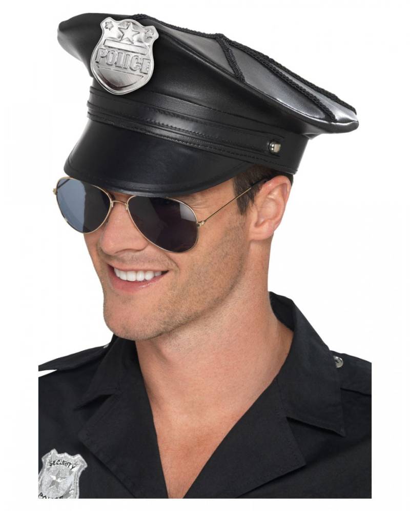Polizeimütze US-Cop Officer für Karneval & Fasching von Karneval Universe