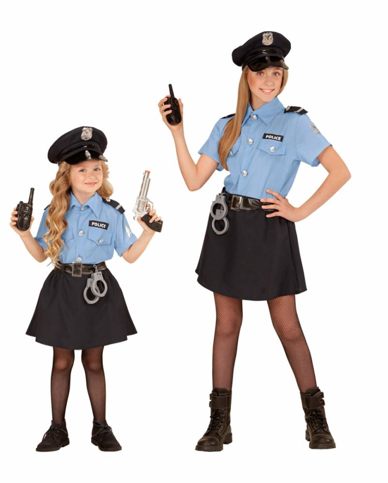 Polizistin Kinderkostüm für Karneval M-140 von Karneval Universe