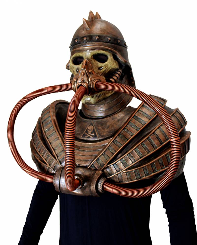 Post Apocalyptische Krieger Maske mit Brustpanzer ✤ von Karneval Universe