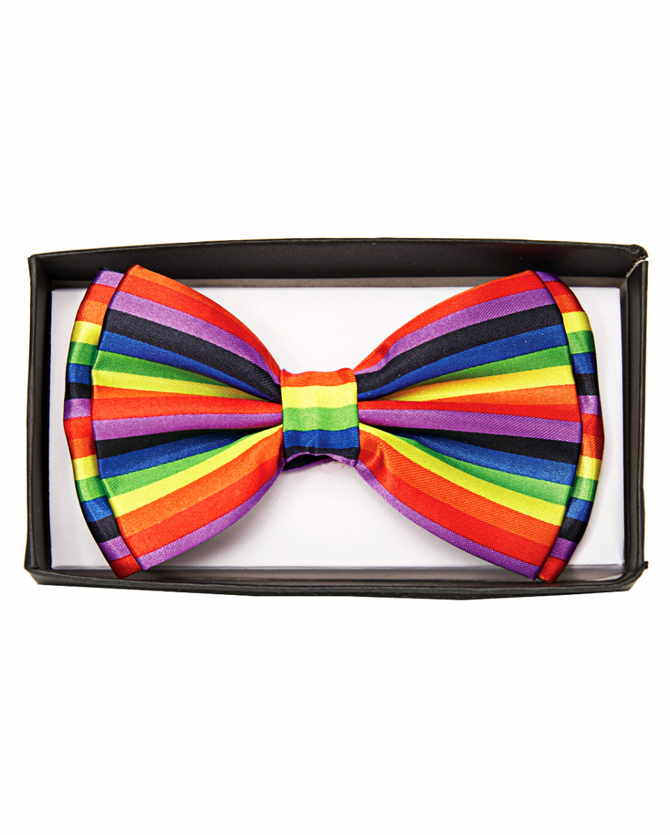 Rainbow Fliege Deluxe für Faschingskostüme von Karneval Universe