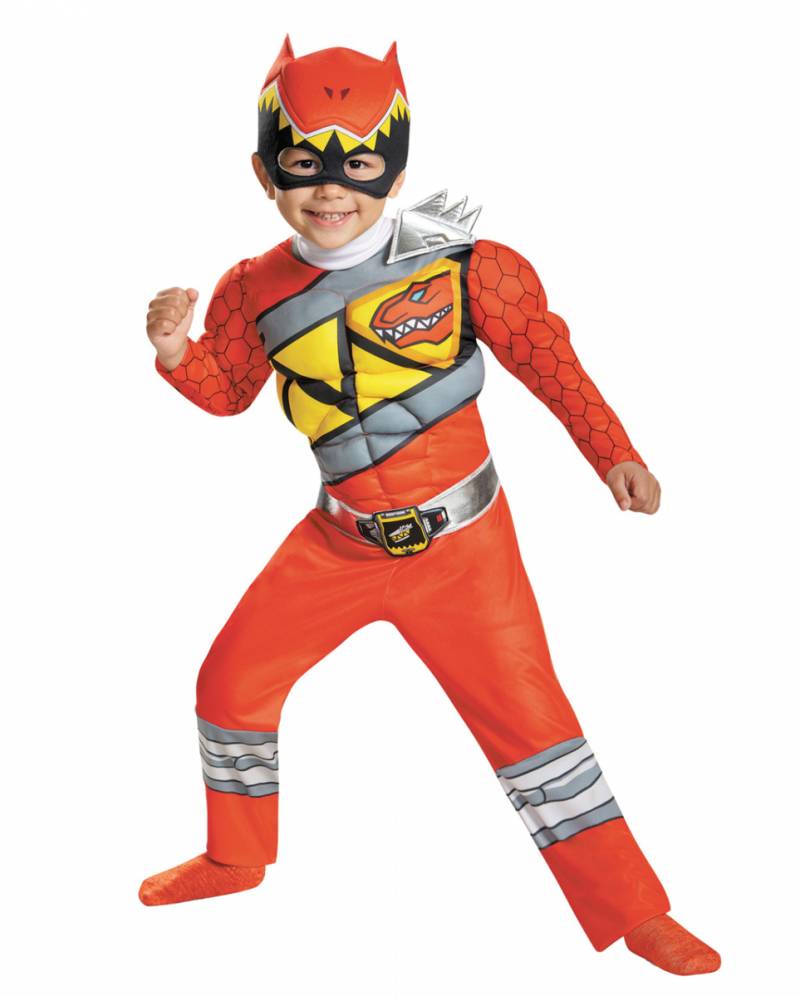 Red Power Ranger Dino Charge Kleinkinder Kostüm ➤ XS von Karneval Universe