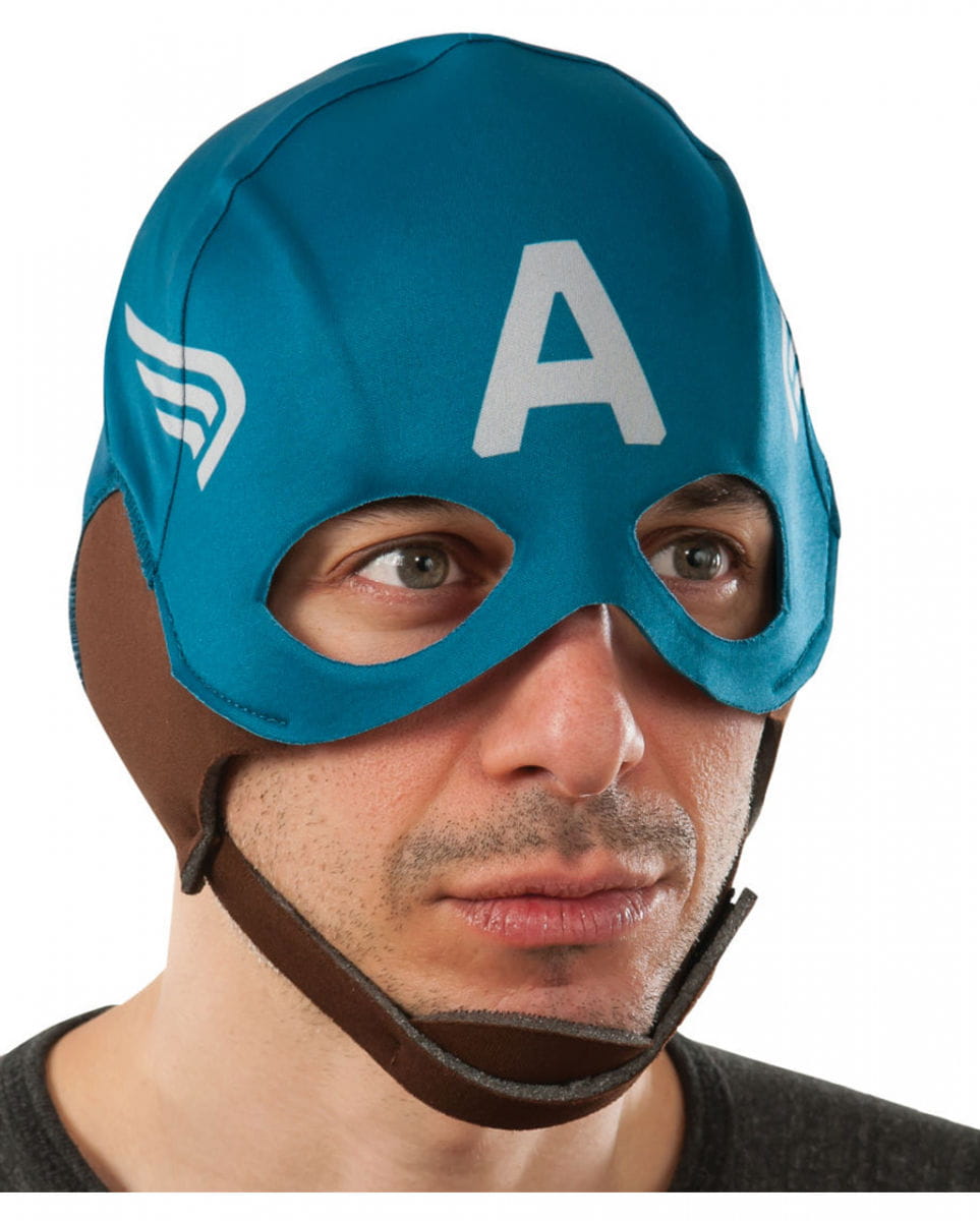 Retro Stoffmaske Captain America bestellen von Karneval Universe