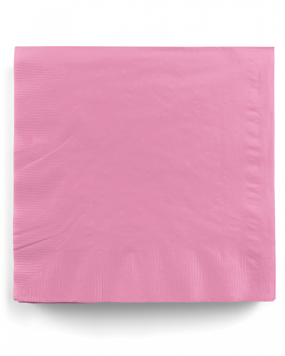 Rosa Papierservietten 20 St. als Tischdekoration von Karneval Universe