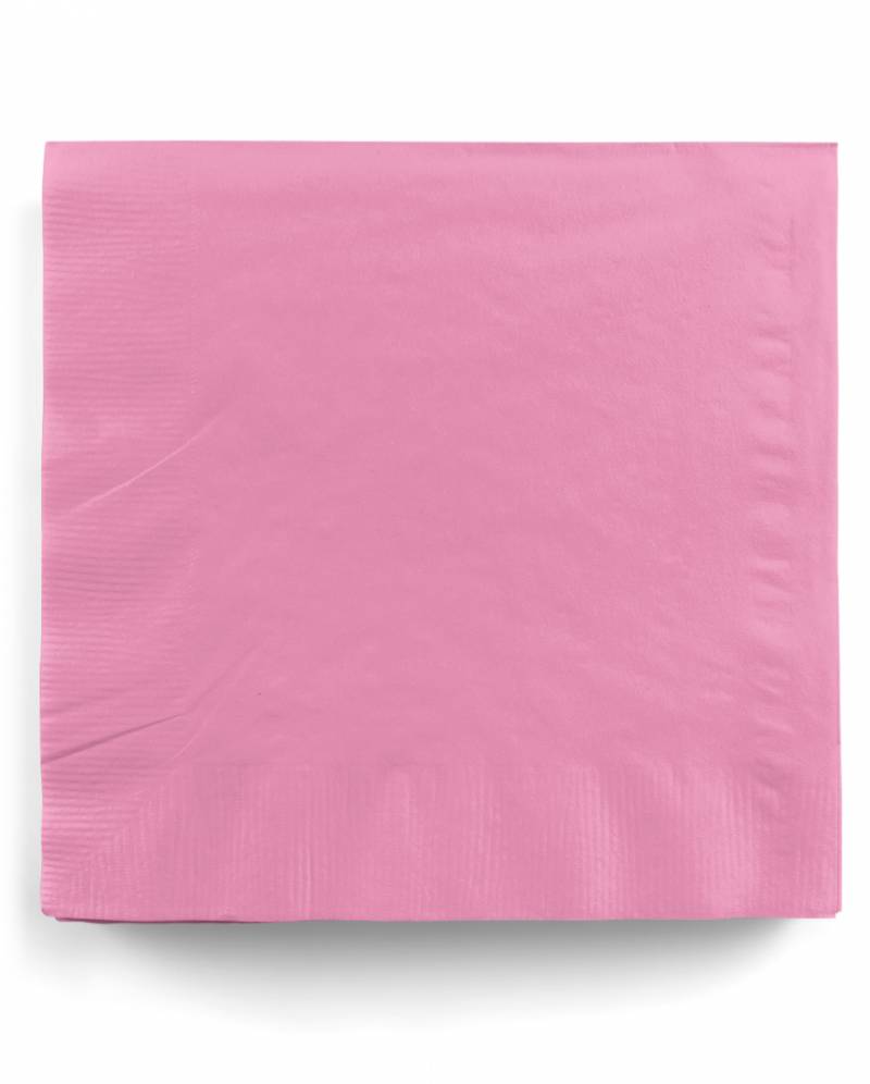 Rosa Papierservietten 20 St. als Tischdekoration von Karneval Universe