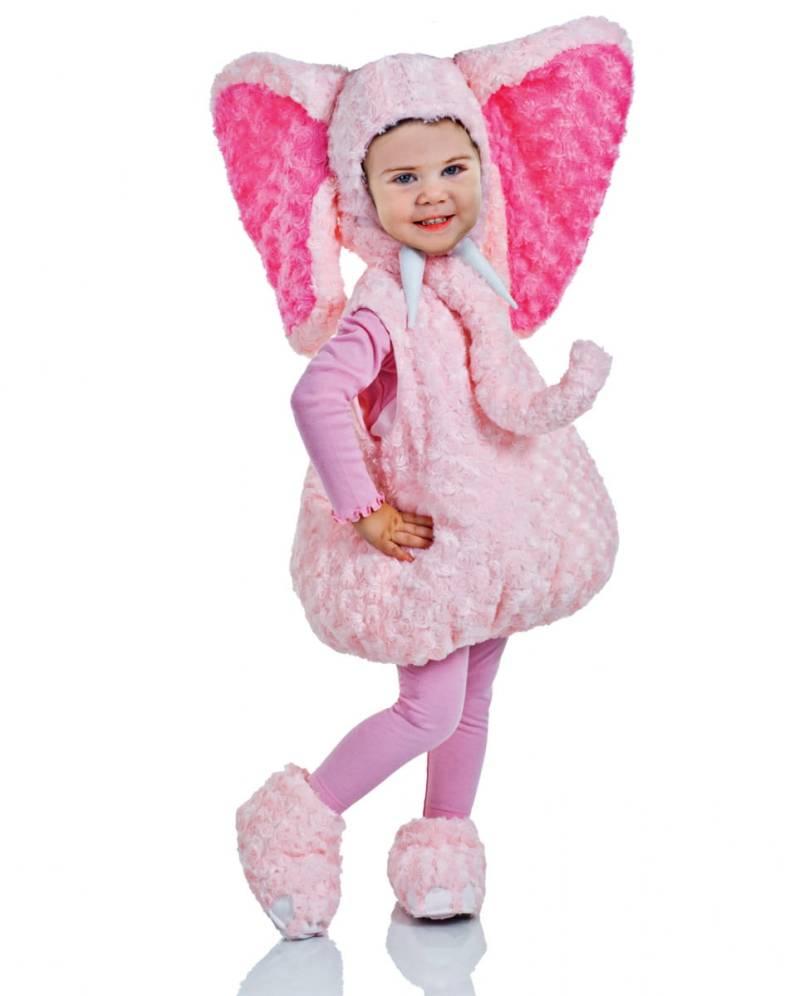 Rosa Plüschelefanten Kleinkinderkostüm  Tierkostüme kaufen M von Karneval Universe