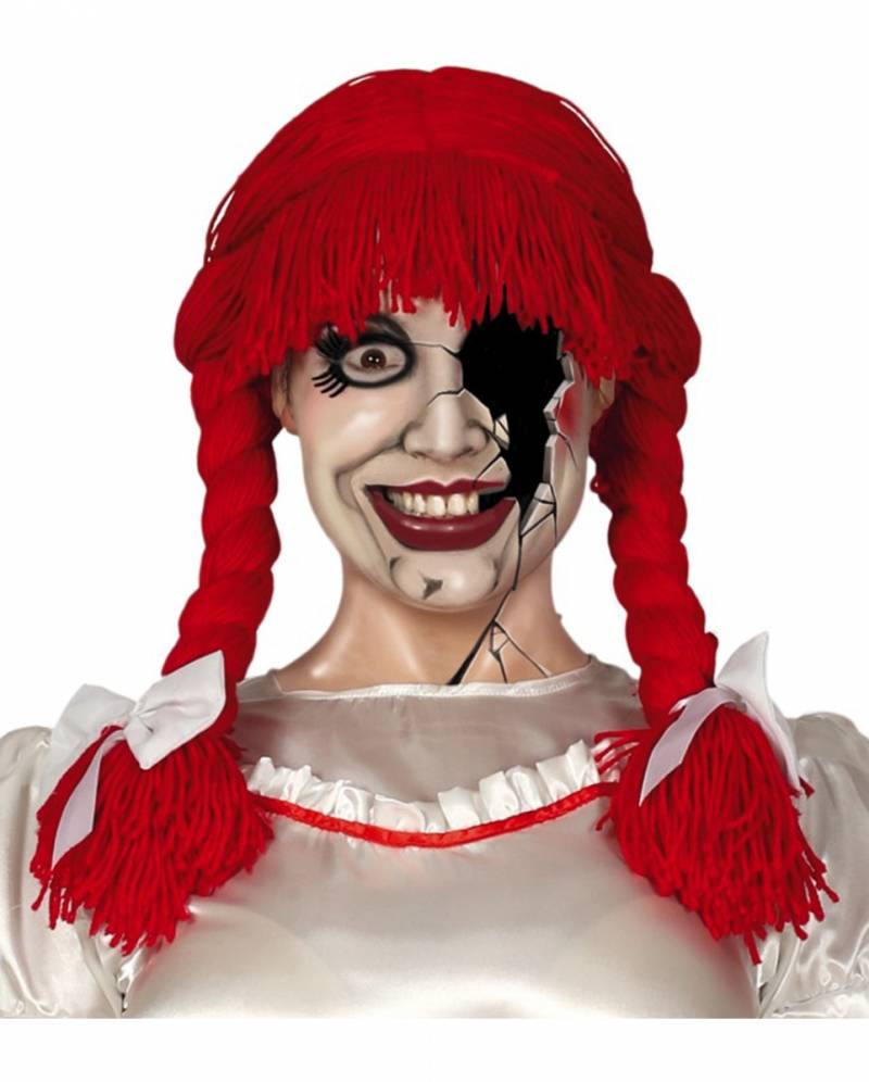 Rote Horror Stoffpuppe Perücke ★ von Karneval Universe