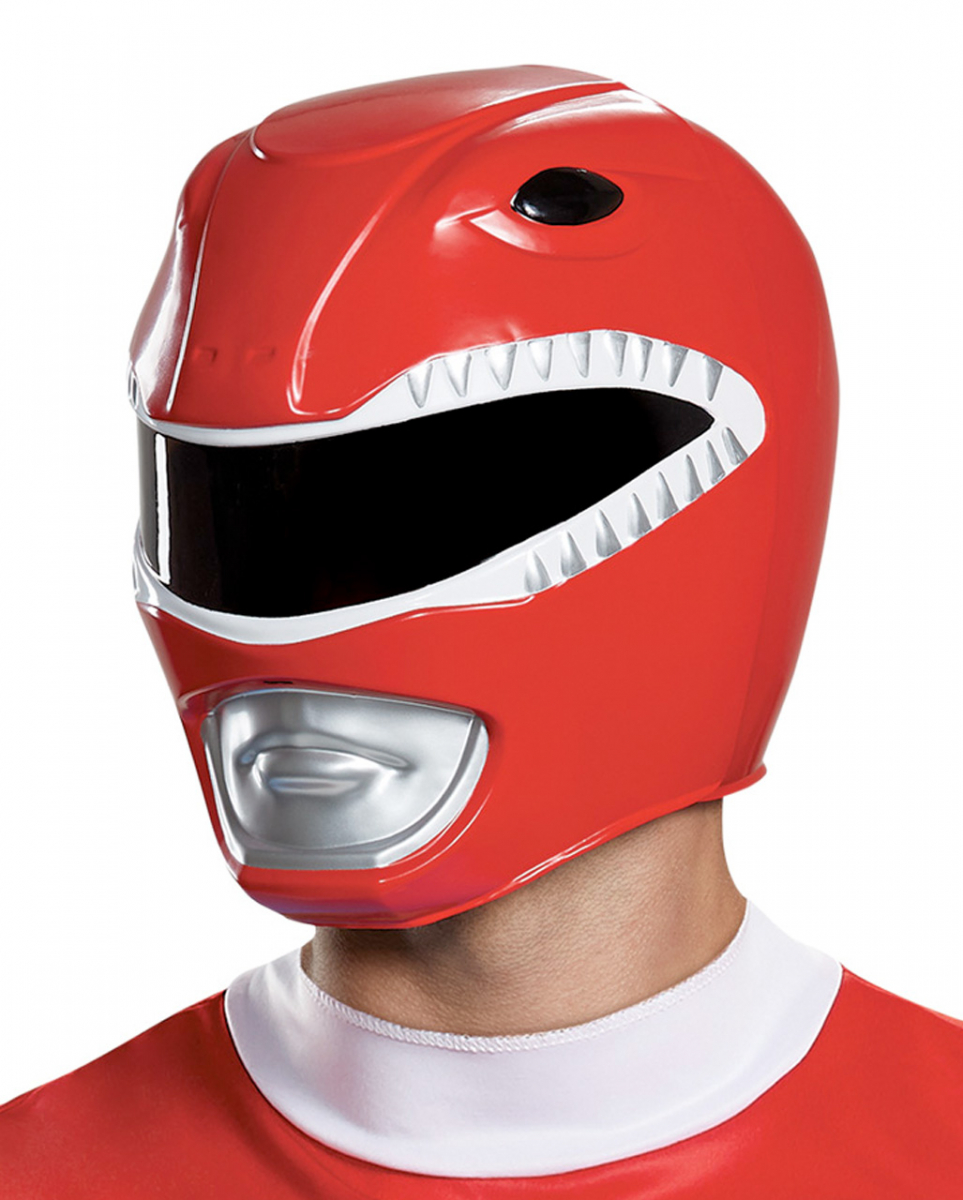 Roter Power Ranger Helm für Fasching von Karneval Universe