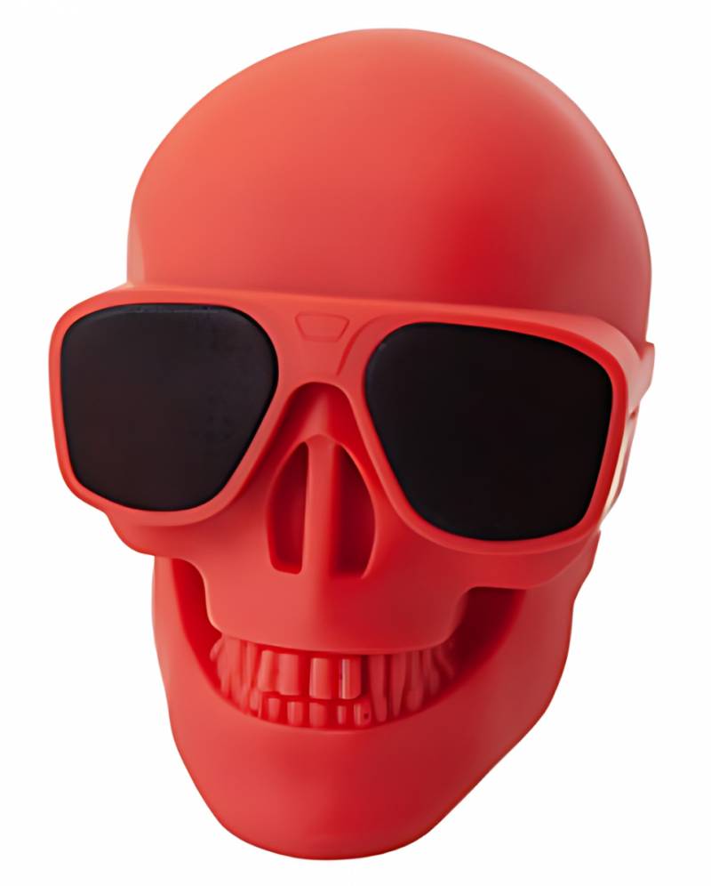 Roter Totenschädel Lautsprecher 13cm  Boom Box von Karneval Universe