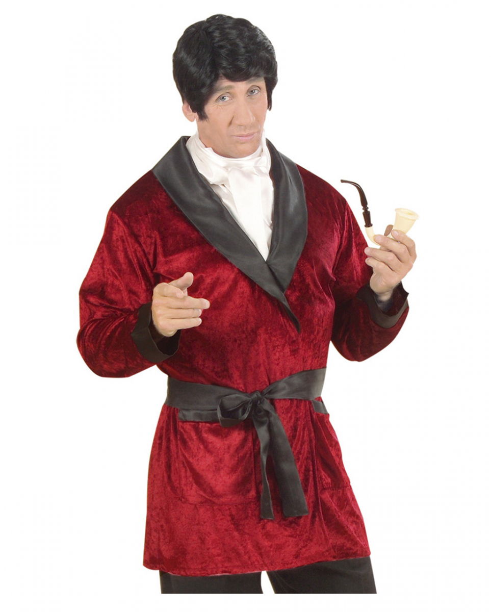 Rotes Playboy Jacket mit Schal & Gürtel kaufen M-50 von Karneval Universe