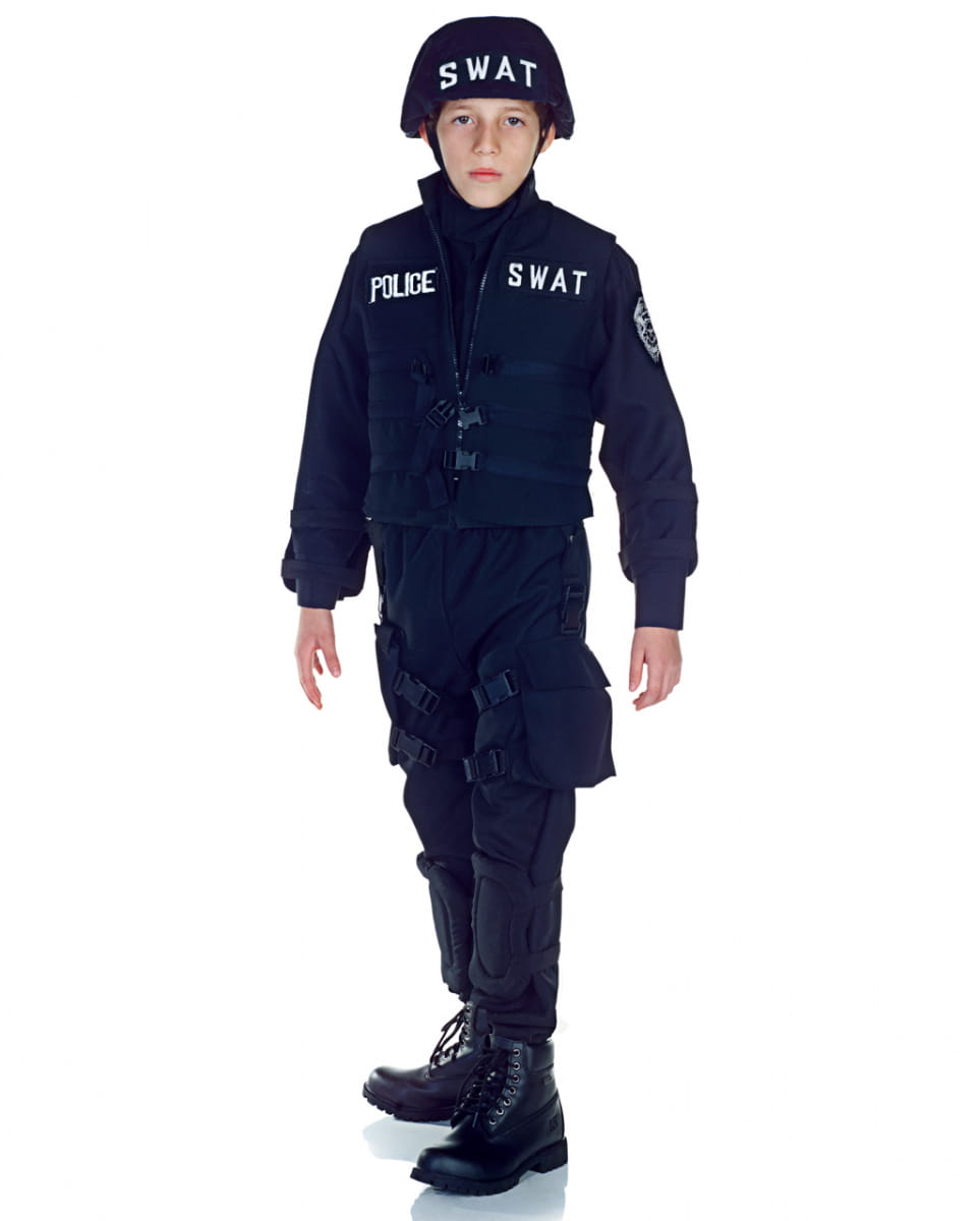 S.W.A.T. Polizei Kinderkostüm für Fasching XL von Karneval Universe