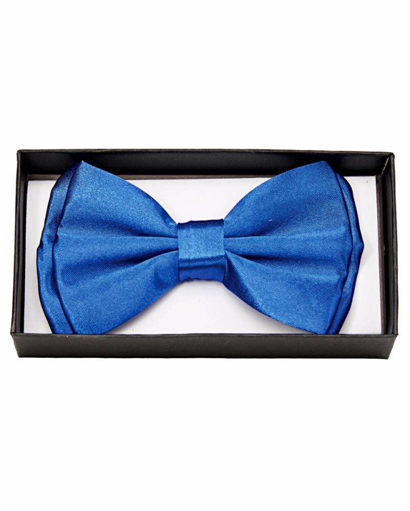 Satin Fliege Deluxe blau für Faschingskostüme von Karneval Universe