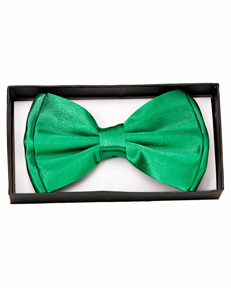 Satin Fliege Deluxe grün als Kostüm Accessoires von Karneval Universe