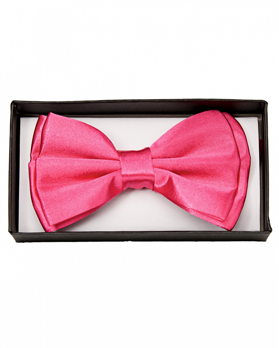 Satin Fliege Deluxe pink für Faschingskostüme von Karneval Universe