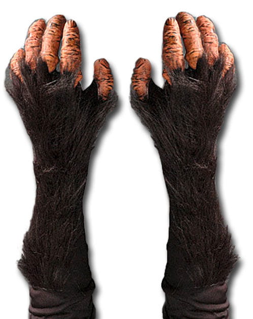 Schimpansen Handschuhe als Kostümzubehör von Karneval Universe