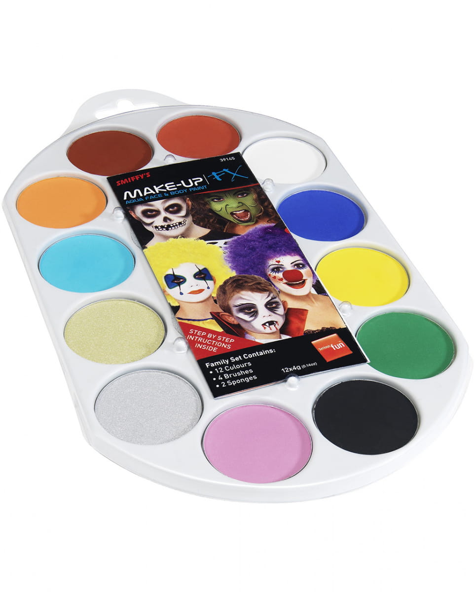 Schminkpalette FX Aqua Make-up für Fasching von Karneval Universe