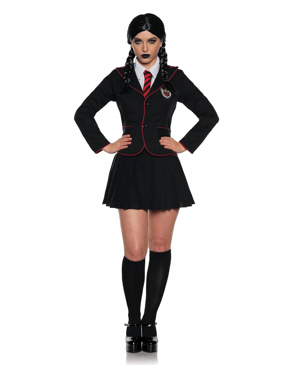 Schulmädchen im Gothic Style Kostüm kaufen M von Karneval Universe