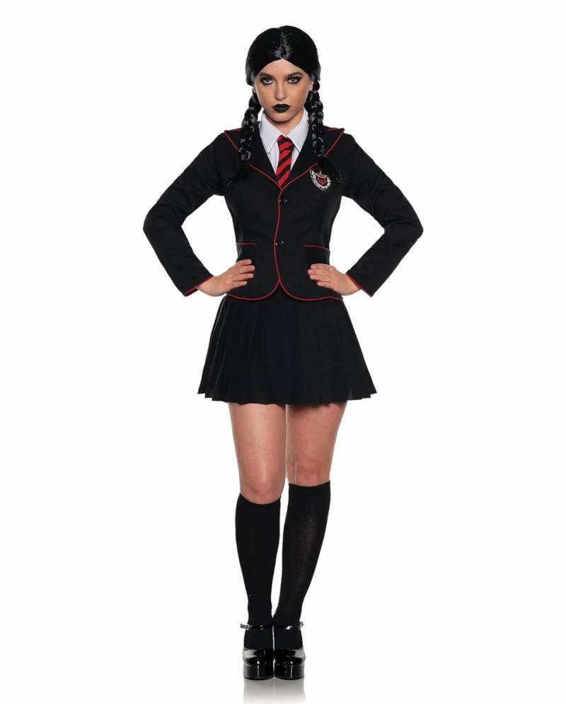 Schulmädchen im Gothic Style Kostüm kaufen M von Karneval Universe