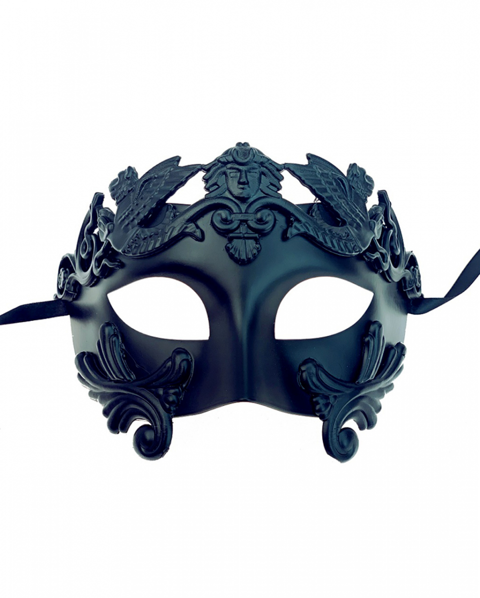 Schwarze Augenmaske römischer Gott für dein historisches Kostan an von Karneval Universe