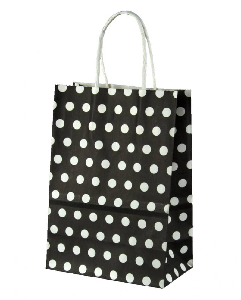Schwarze Geschenktasche gepunktet klein gibts HIER von Karneval Universe